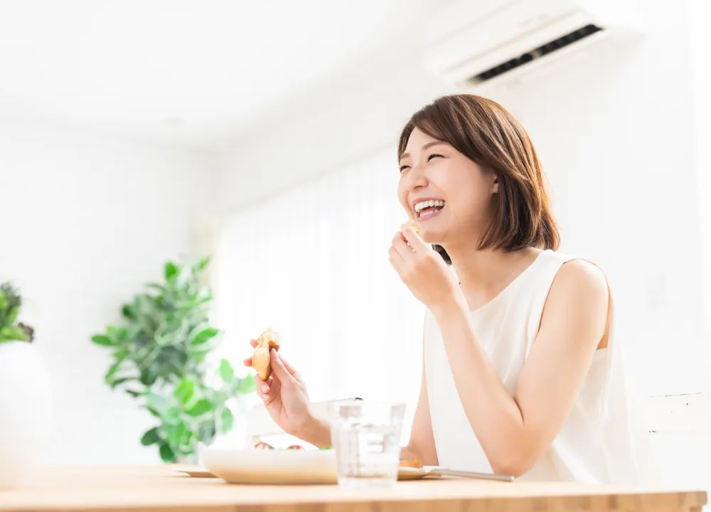 ストレスなく食事ができる